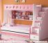 Tempat Tidur Tingkat Anak perempuan Putih Pink