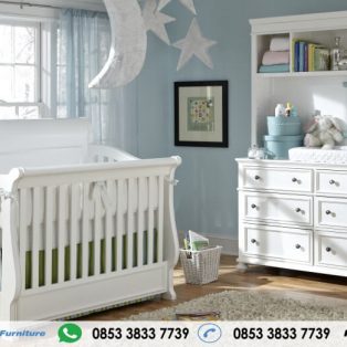  Set  Kamar  Bayi Putih  Minimalis  Moms Box Bayi Harga Murah 