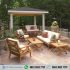 Kursi Tamu Outdoor Samping Kolam Kayu Jati