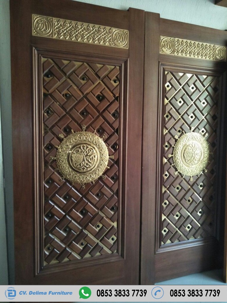 Pintu Rumah Utama Model Ukiran Masjid Nabawi