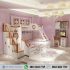 Tempat Tidur Tingkat Anak Perempuan Putih Coklat