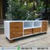 Bufet Tv Ikea Minimalis Modern Putih Natural