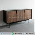 Bufet Minimalis 3 Pintu Kayu Jati