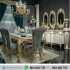Meja Kursi Makan Ukiran Luxury Gold