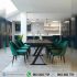 Set Meja Kursi Makan Modern Retro Vintage