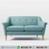 Sofa Retro Vintage Finn Mint Minimalis