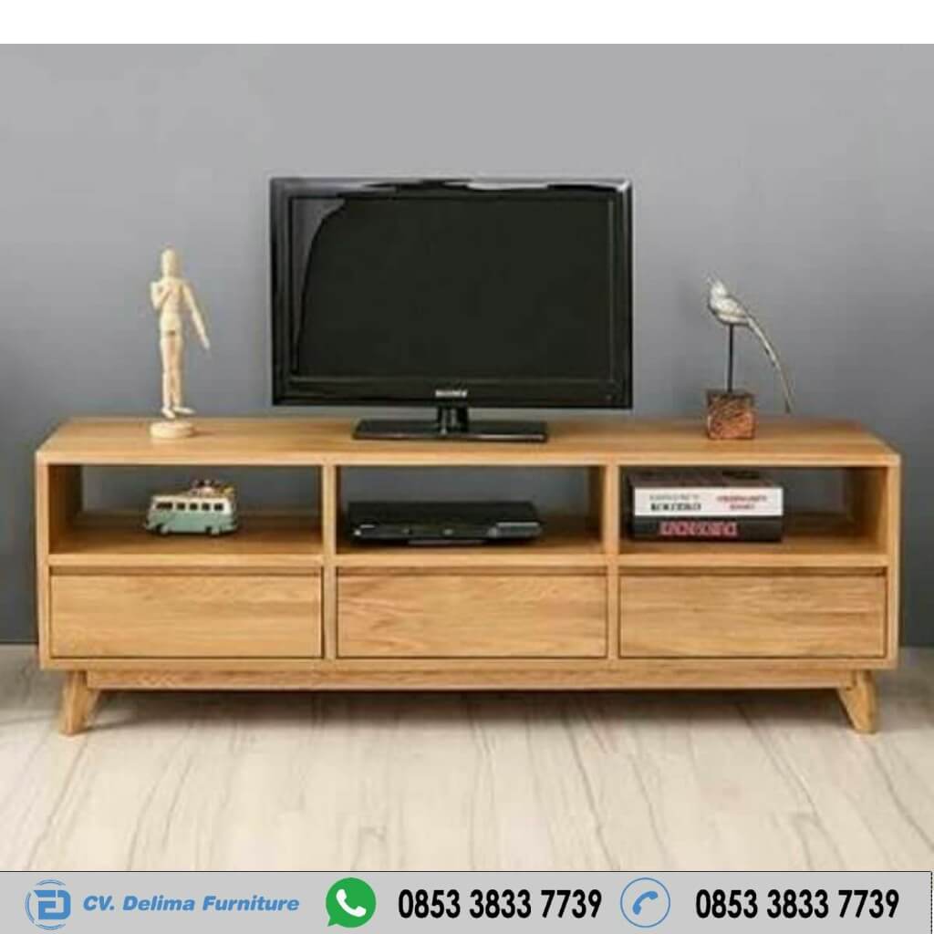 jual meja tv minimalis vintage kayu jati harga murah