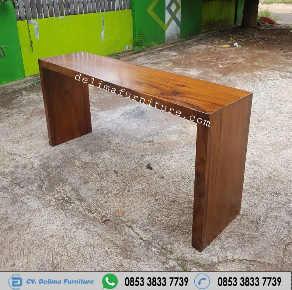 Jual Meja Konsul Minimalis Kayu Solid Sederhana Harga Murah