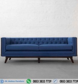 Sofa Panjang Minimalis Blue Bangku Modern