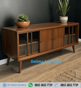 Bufet Tv Minimalis Stand Kayu Jati DF 616