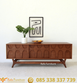Buffet Minimalis Modern Kayu Jati Solid