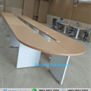 Meja Meeting Kantor Hpl Minimalis Oval