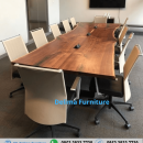 Meja Rapat Kantor Kayu Jati Stop Kontak
