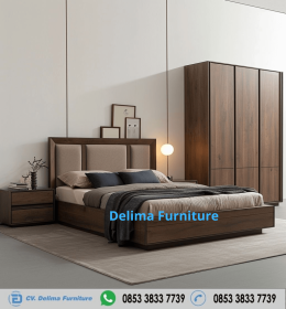 Set Tempat Tidur Kayu Jati Jepara Gread