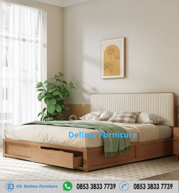 Tempat Tidur Kayu Jati Jepara Cabinet