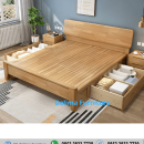 Tempat Tidur Minimalis Kayu Jati Solid Atalanya