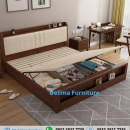 Tempat Tidur Minimalis Modern Jati Trundle