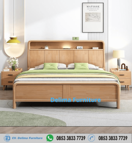 Tempat Tidur Minimalis Modern Wood Jati