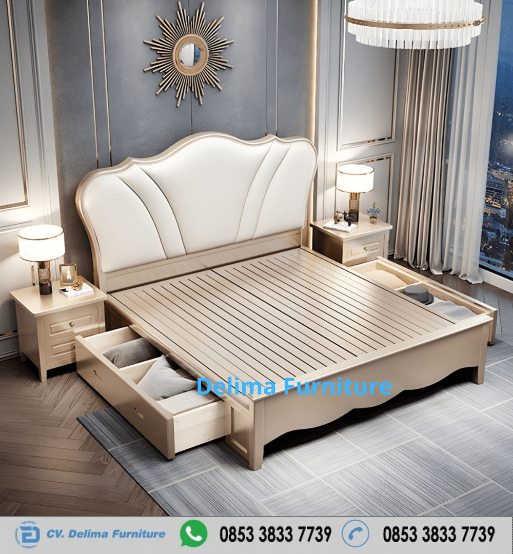 Tempat Tidur Modern Laci Litfat