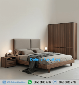 Set Kamar Tidur Minimalis Kayu Jati Life