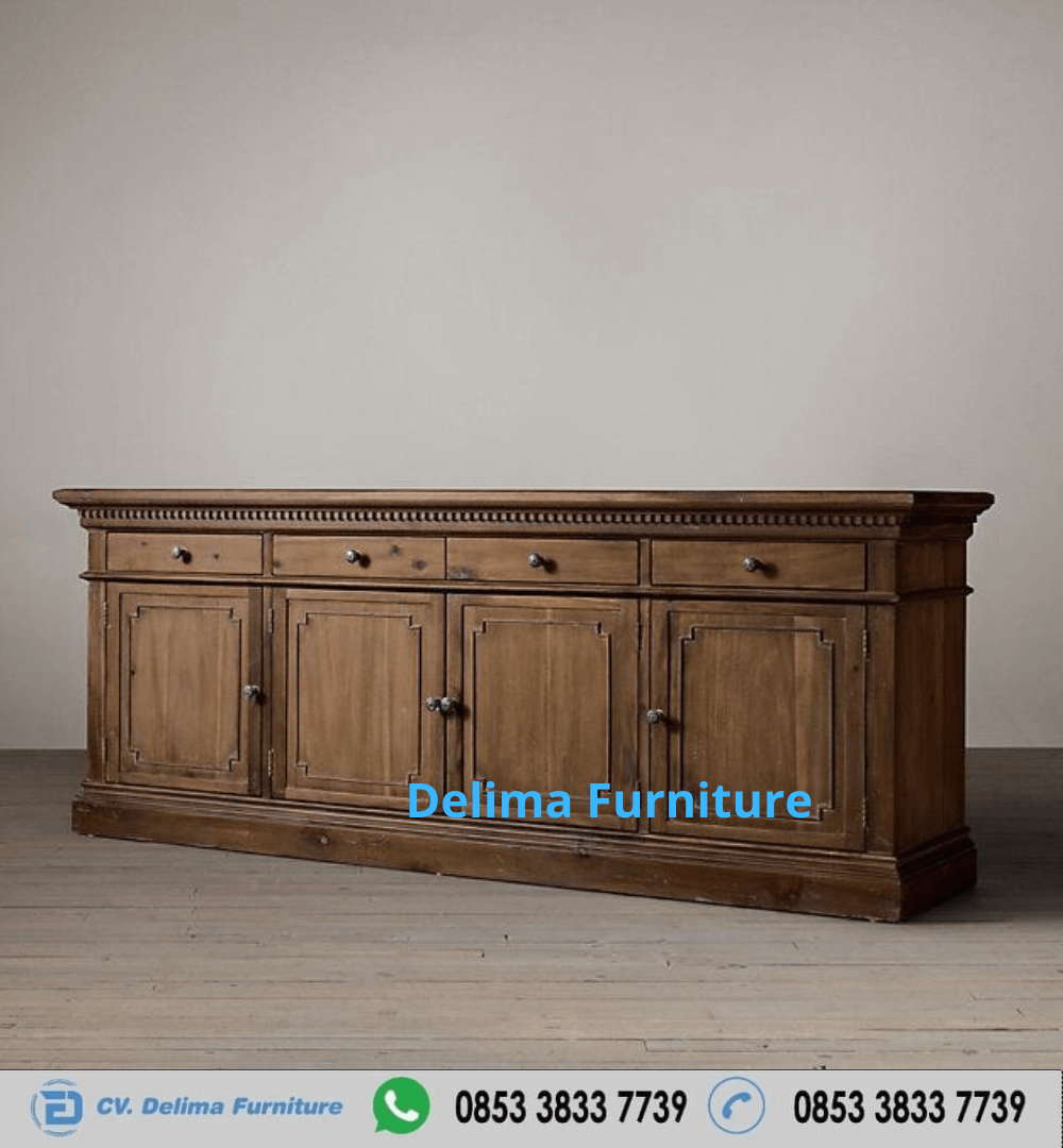 Buffet Kayu Jati Klasik Elegan