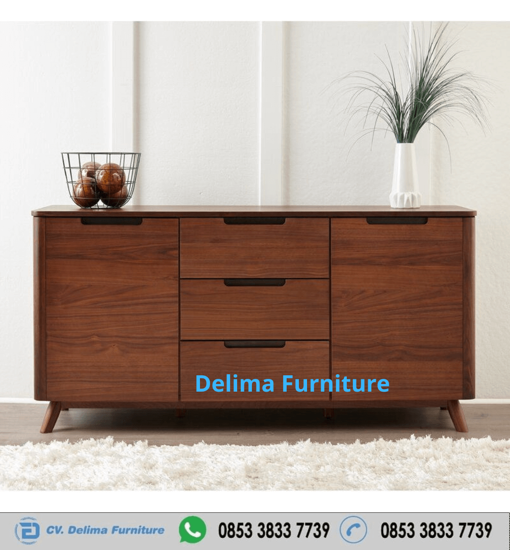 Buffet Minimalis Modern Kayu Jati