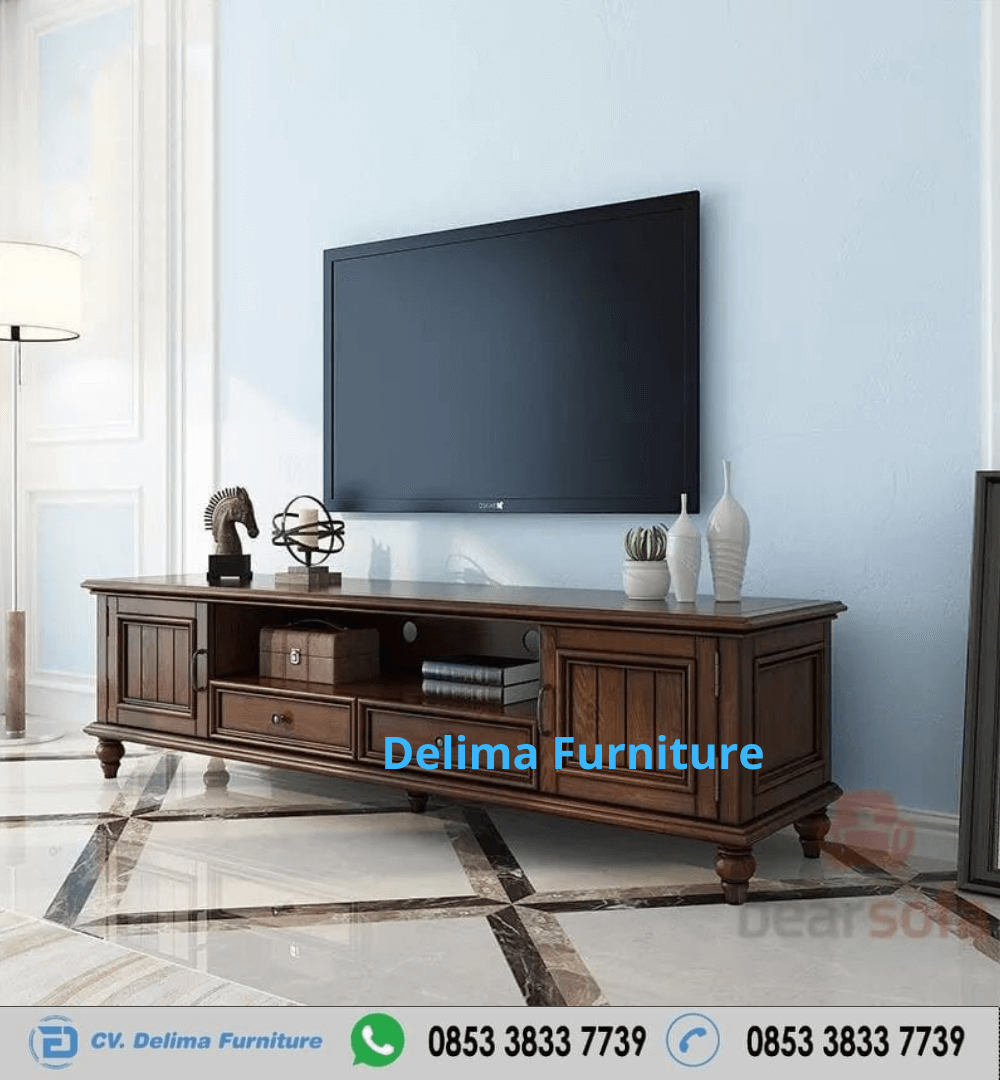 Meja Bufet TV Jati Jepara Minimalis