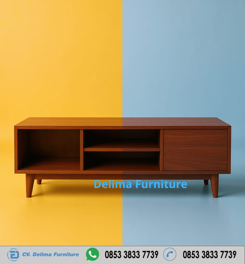 Meja TV Minimalis Modern Kayu