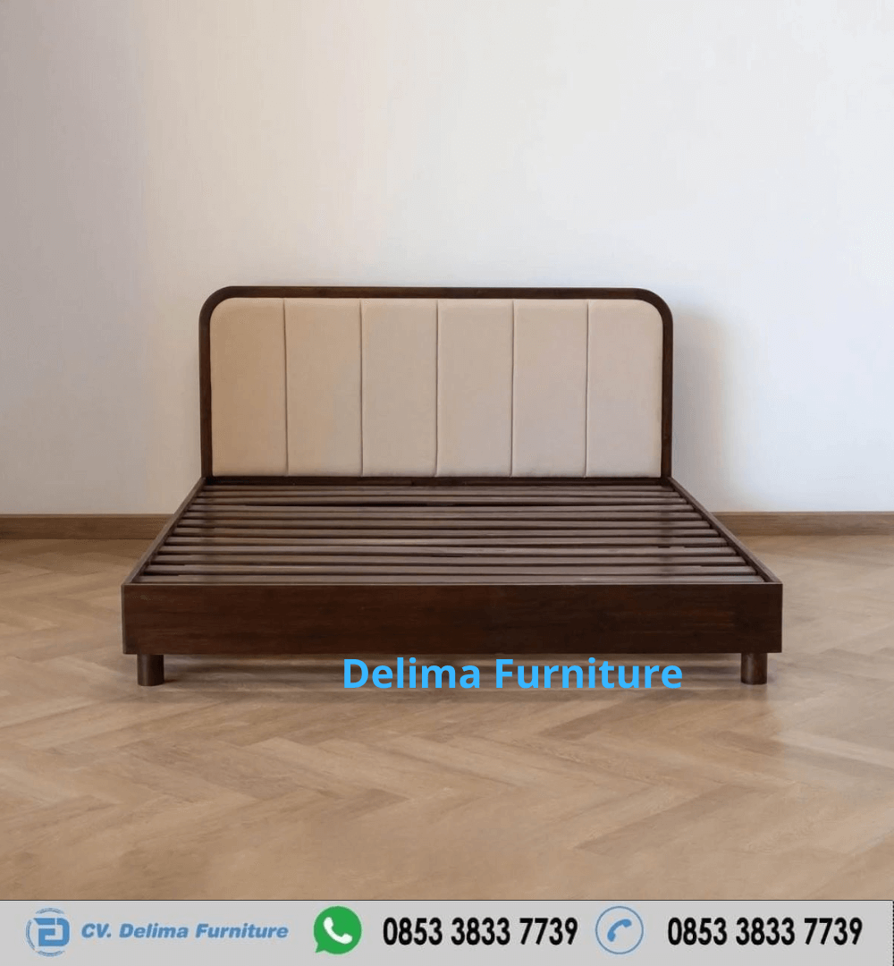 Tempat Tidur Headboard Vertikal Elegan