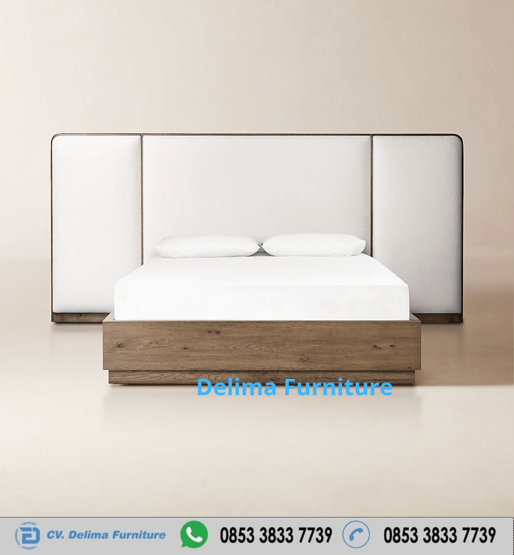 Tempat Tidur Minimalis Kayu Jati Busa Premium