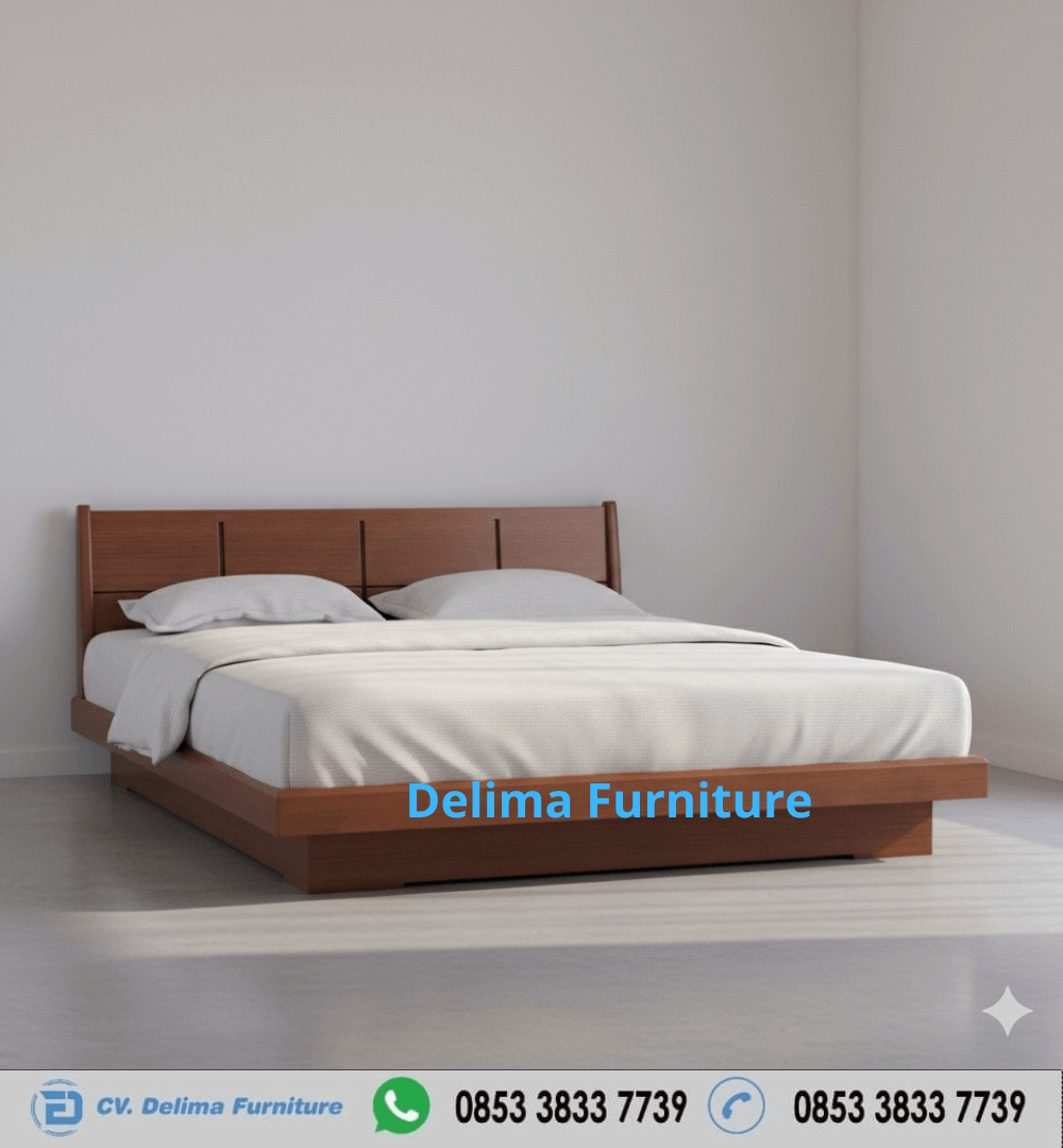 Tempat Tidur Pendek Kayu Jati Minimalis Modern