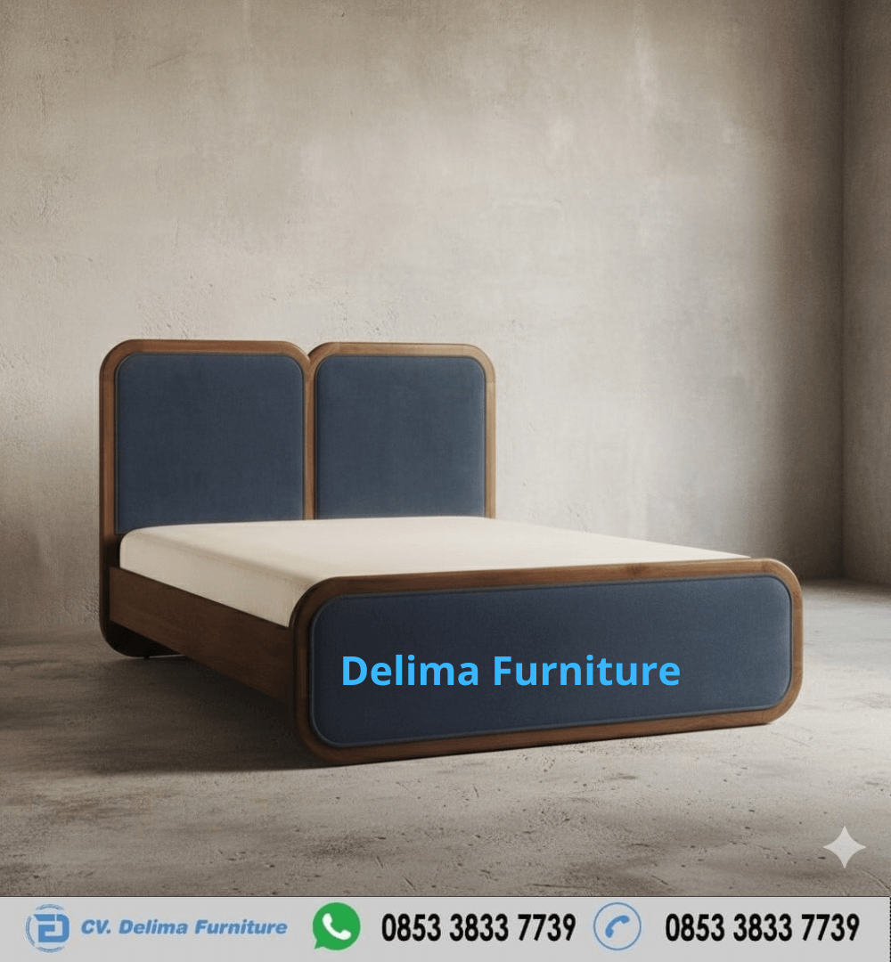 Tempat Tidur Minimalis Modern Sudut Melengkung