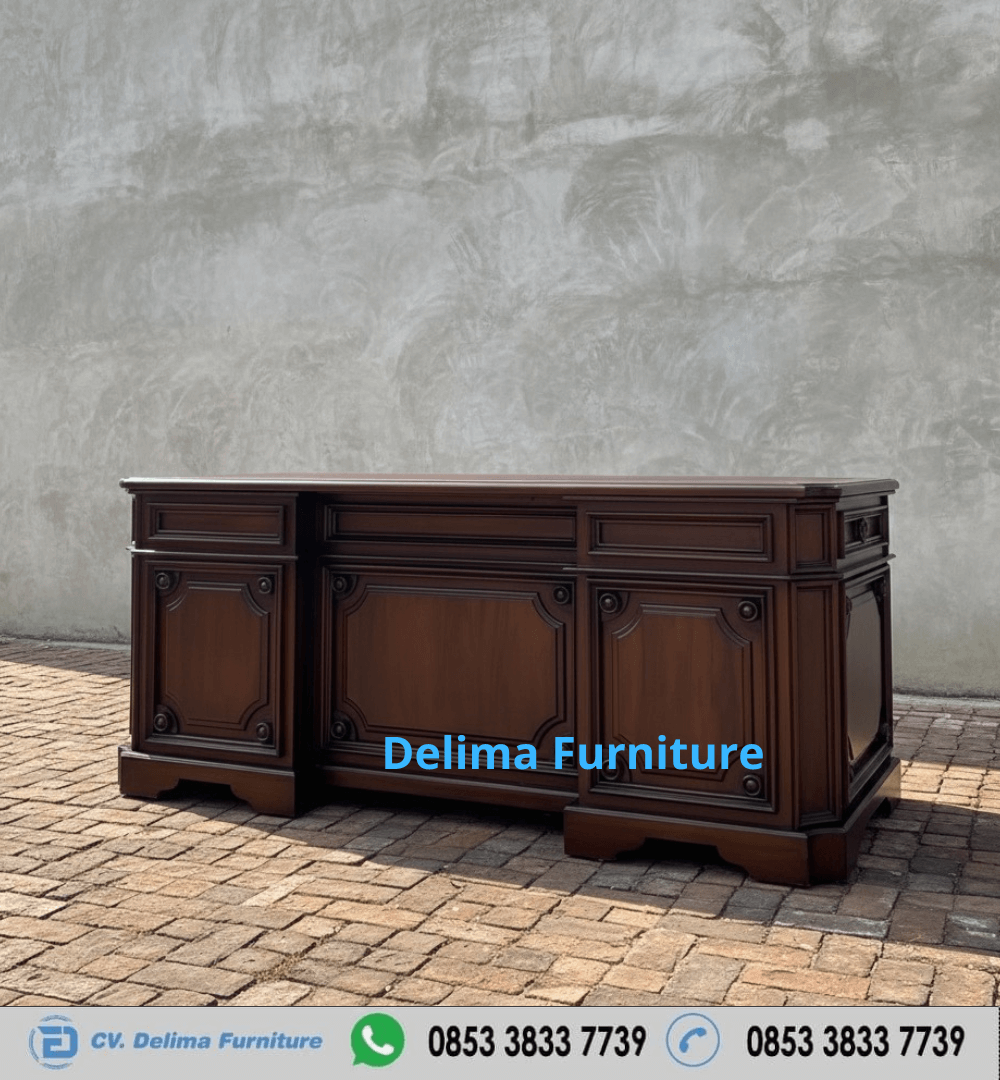 Meja Kerja Presiden Kayu Jati Jepara