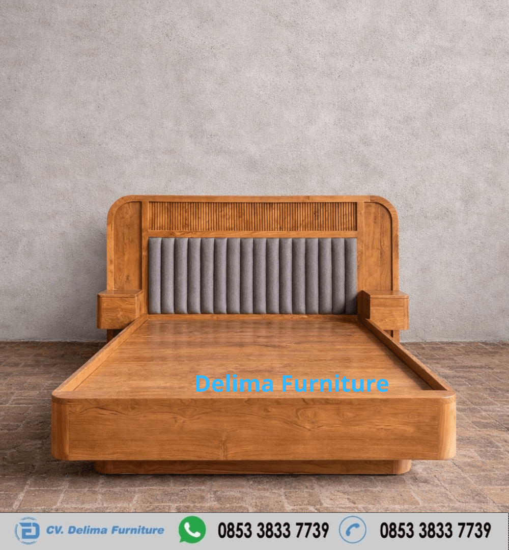 Tempat Tidur Jati Minimalis Modern Seri Royal Comfort
