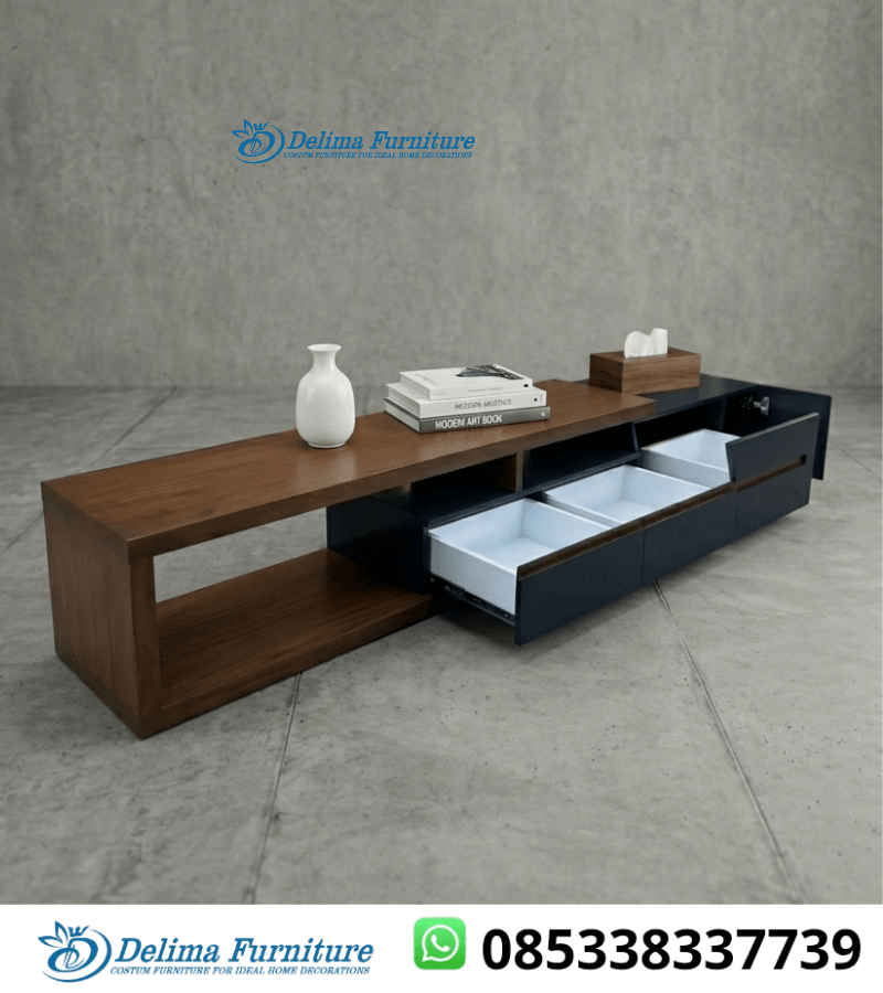 Bufet Tv Minimalid Pendek Panjang 220 Cm