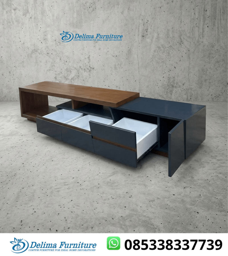 Bufet Tv Minimalid Pendek Panjang 220 Cm Real