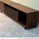 Meja Tv Minimalis Kayu Jati Salur Tengah