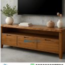 Meja Tv Kayu Jati Top Solid Natural Edge
