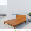 Ranjang Jati Minimalis Lesehan Retro Kaki Lancip