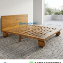 Dipan Kayu Jati Minimalis Kaki Bola Modern